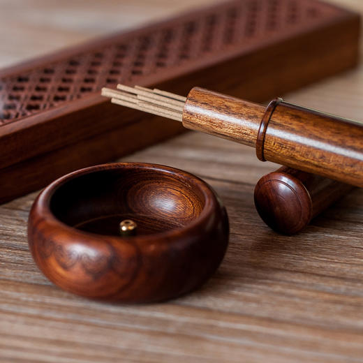 花梨窗吟香钵四件套 商品图1