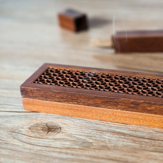 花梨窗格简香盒两件套 商品图1