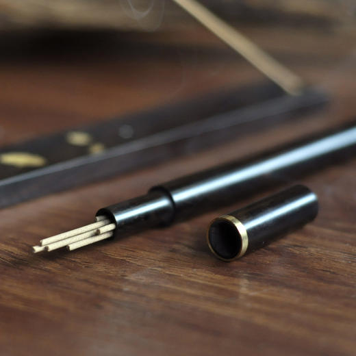 紫光檀银杏小香插三件套 商品图3