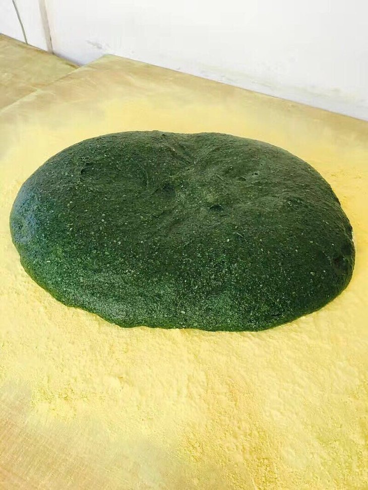 象山石浦特色美食 臼捣松花青麻糍