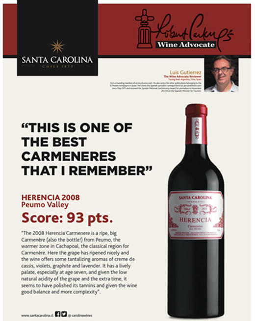 圣卡罗至臻珍藏红葡萄酒 SANTA CAROLINA VSC 商品图3