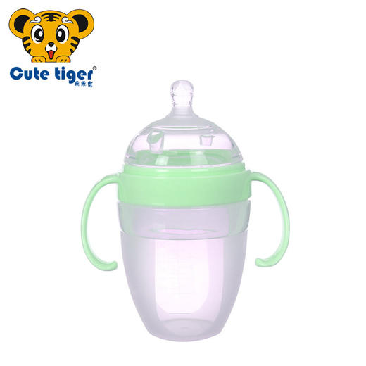 【母婴】*母乳实感硅胶奶瓶 防胀气防 呛抗摔260ml 商品图3