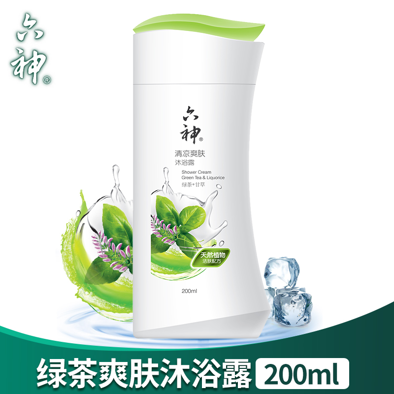 六神清凉爽肤沐浴露200ml