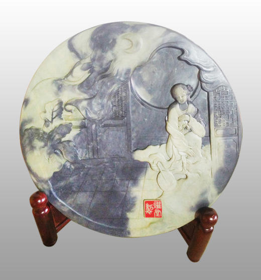 手工凤羽砚台上新款  “砚台世家”第8代传人张跃堂作品 商品图0