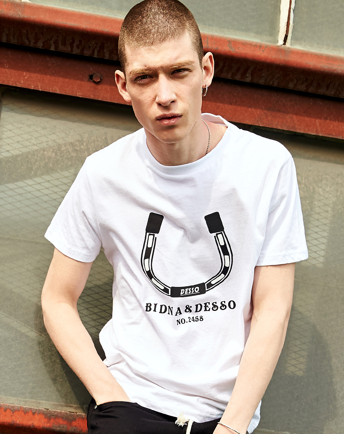 圆领正背印花短袖t恤