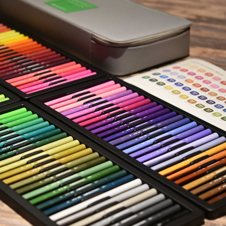 【想象无极限】kaco green artist 100色双头水彩笔