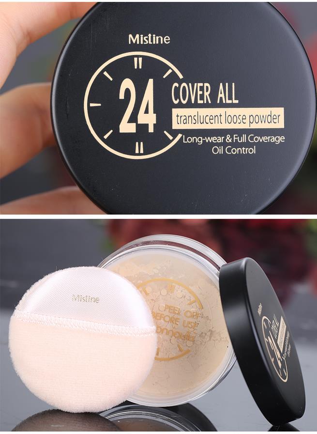 泰国mistine24小时不脱妆蜜粉/散粉隐形毛孔定妆控油轻薄久遮瑕