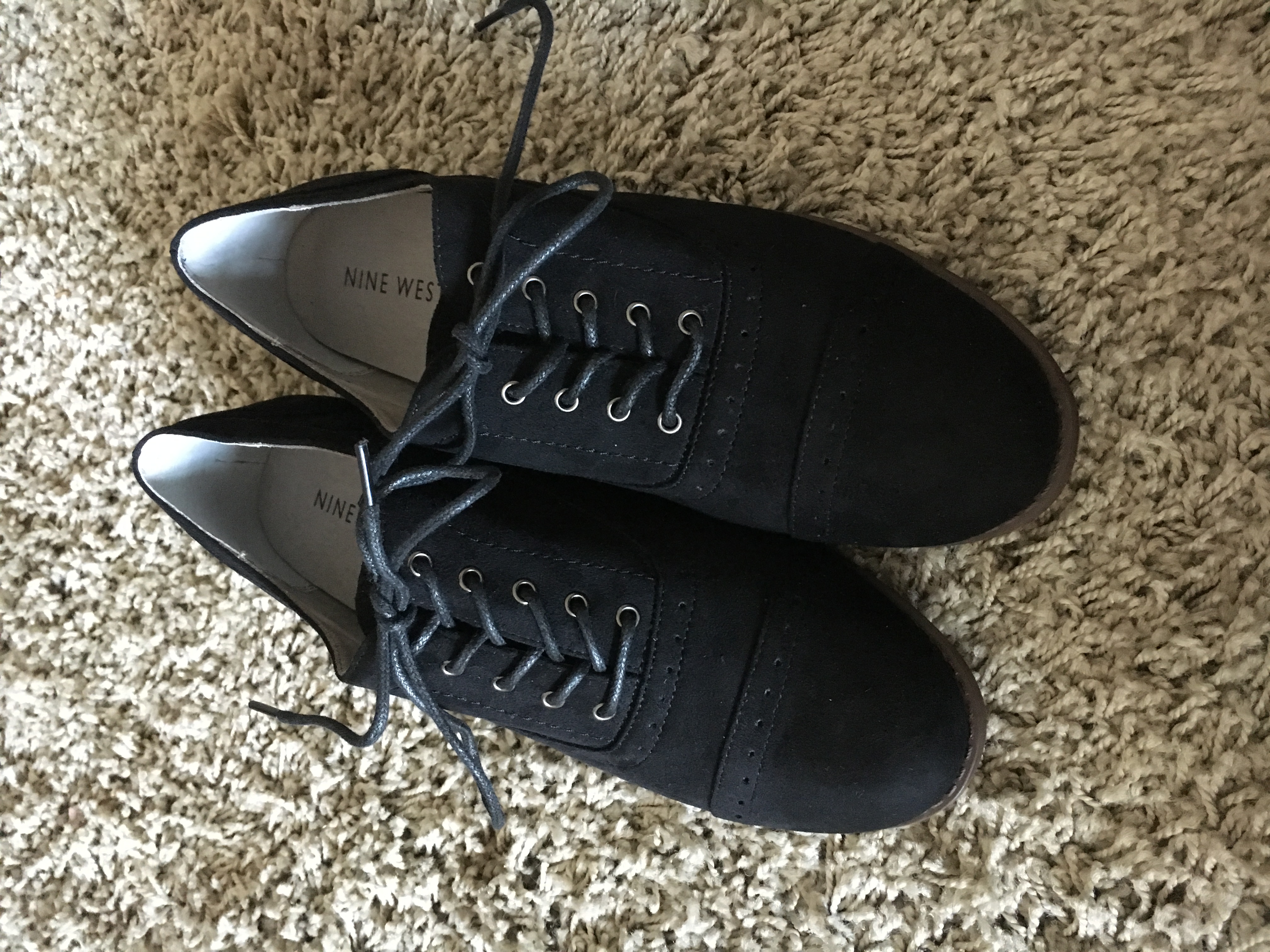 nine west 玖熙麂皮牛津鞋