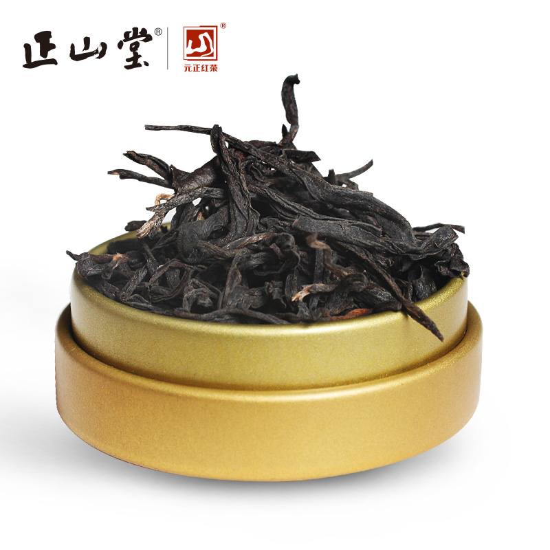 正山堂茶业 骏眉红小金罐 10g试喝试饮装茶叶 正山小种红茶特级