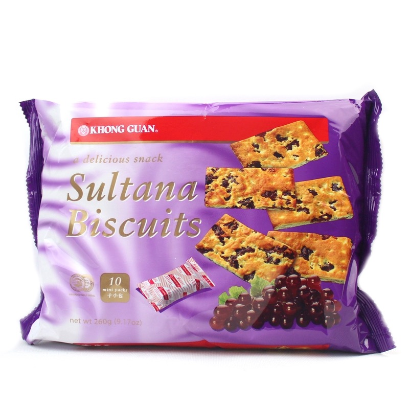 强烈推荐 进口新加坡 khong guan康元提子饼干(10包入)