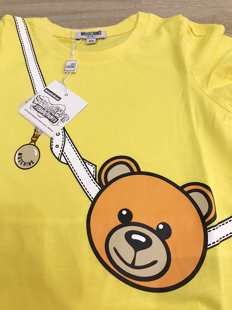 moschino 小熊儿童纯棉连衣裙