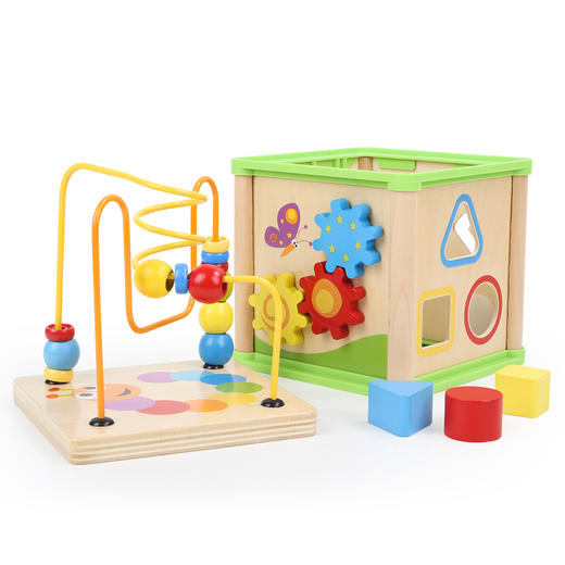 特宝儿 | 宝宝益智玩具 多功能四面体绕珠百宝箱 商品图3