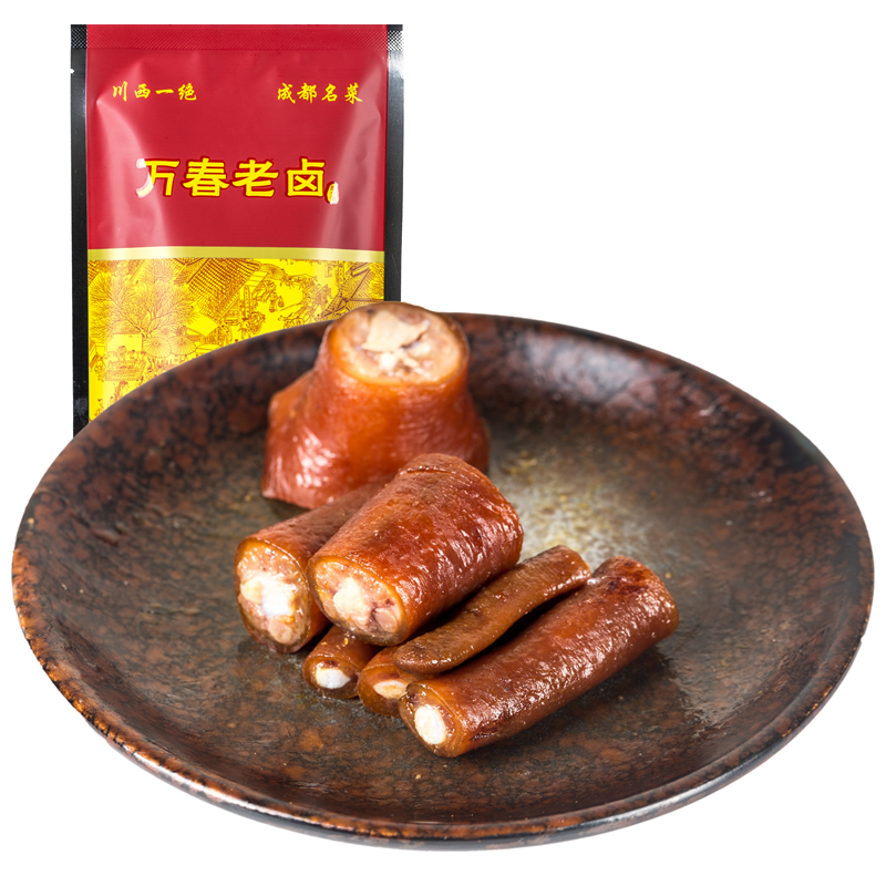 四川特产 成都记忆 万春老卤 香卤猪尾 五香味 150g (锁鲜版) 顺丰