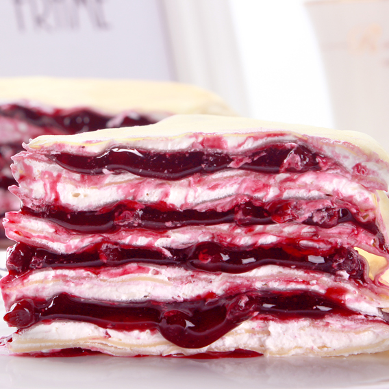 【试吃】蓝莓千层蛋糕上线