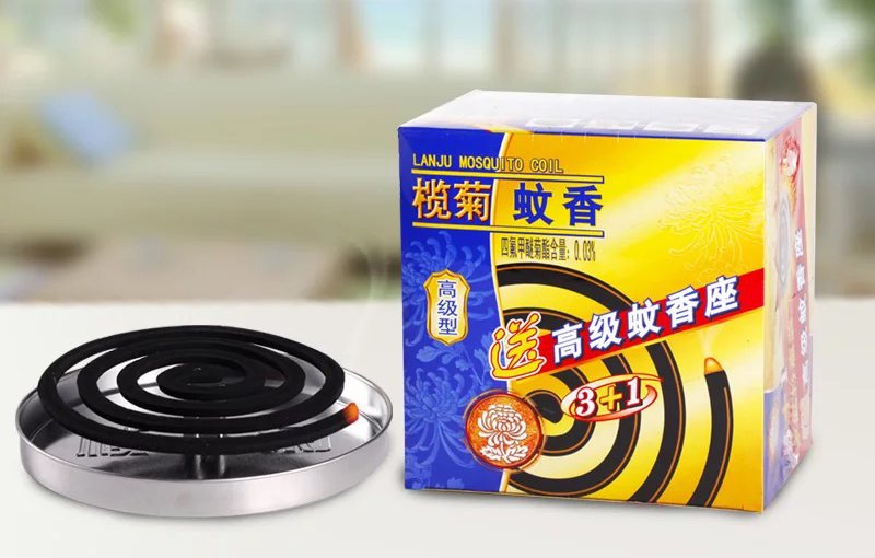 榄菊小盘高级型黑蚊香3 1家庭特惠装 30盘/盒 蚊座