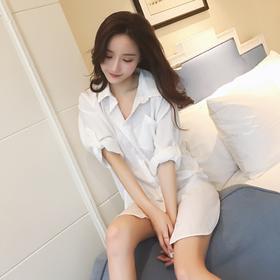 女性感睡衣衬衣 初唯