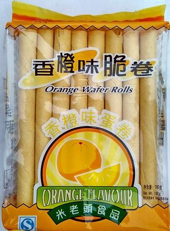 米老头脆卷香橙味180g