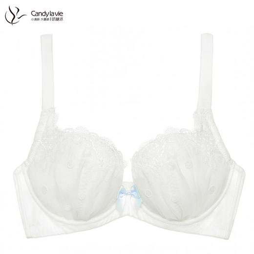 奶糖派初遇白151A003波点刺绣大码少女内衣 商品图1