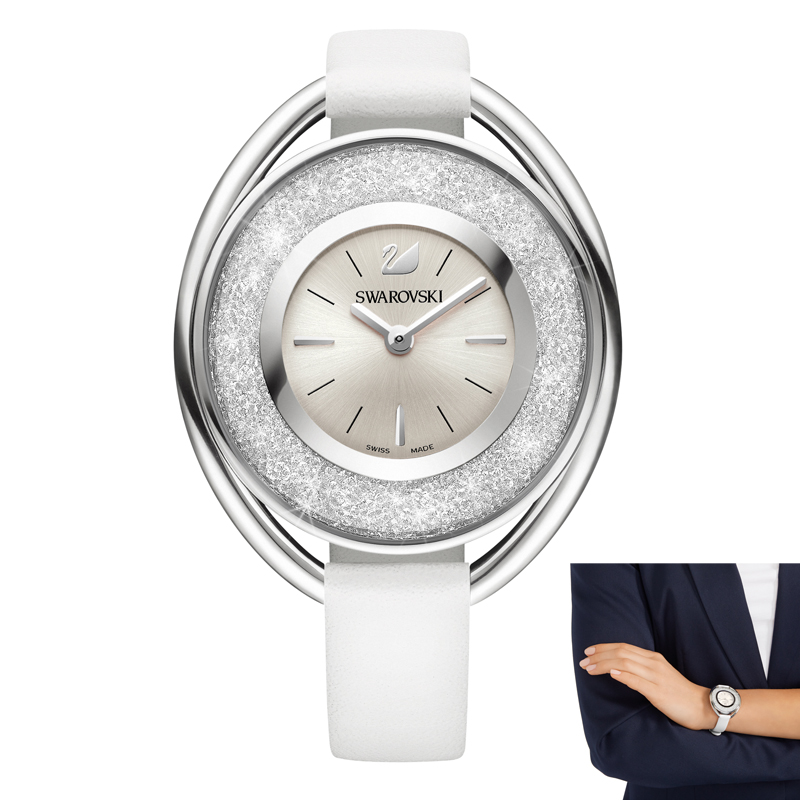 施华洛世奇 crystalline oval white 手表(仅限积分兑换)