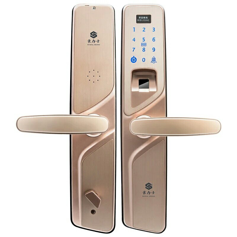 豪力士指纹锁 家用防盗门智能锁密码锁电子锁手机感应刷卡智能锁