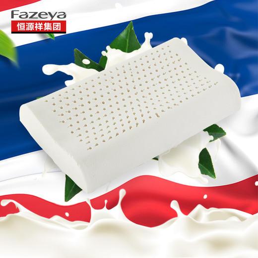 恒源祥集团fazeya 泰国纯天然乳胶枕 乳胶透气枕B 商品图0