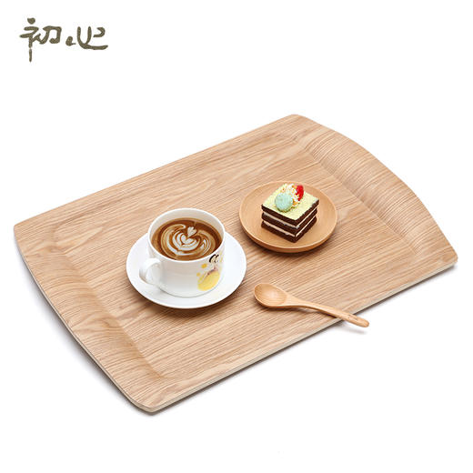初心木制欧式长方形盘子大号水果托盘茶盘蛋糕面包点心盘客厅果盘 商品图0