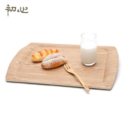初心木制欧式长方形盘子大号水果托盘茶盘蛋糕面包点心盘客厅果盘 商品图1