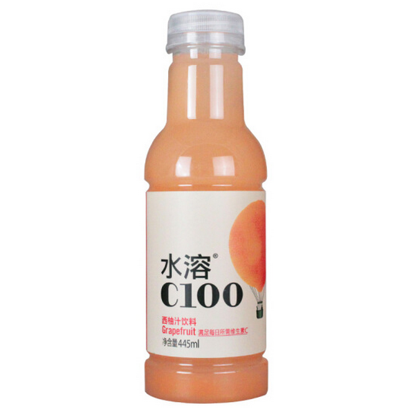 农夫山泉水溶C100西柚汁饮料 500ml 6921168500970