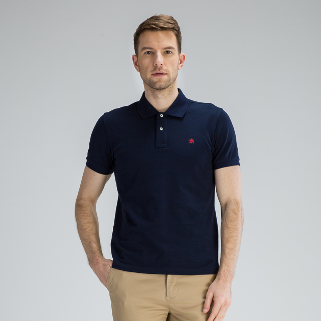 james kingdom 占姆士春夏深藏青色短袖polo衫 bg227b88667