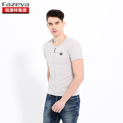 恒源祥集团彩羊 男士圆领T恤 17F8807 商品图3