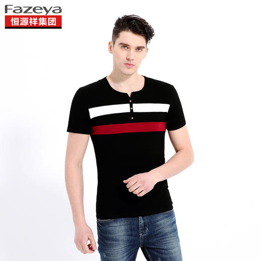 恒源祥集团彩羊 男士圆领T恤 17F610 商品图3