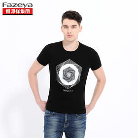 恒源祥集团彩羊 男士圆领T恤 17F0338