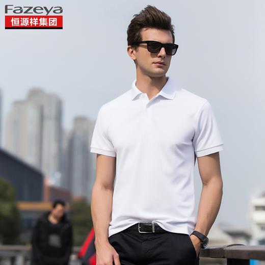 恒源祥集团彩羊 男士纯色POLO衫 17F105A 商品图0