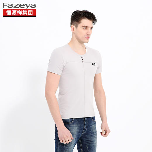 恒源祥集团彩羊 男士圆领T恤 17F8807 商品图5