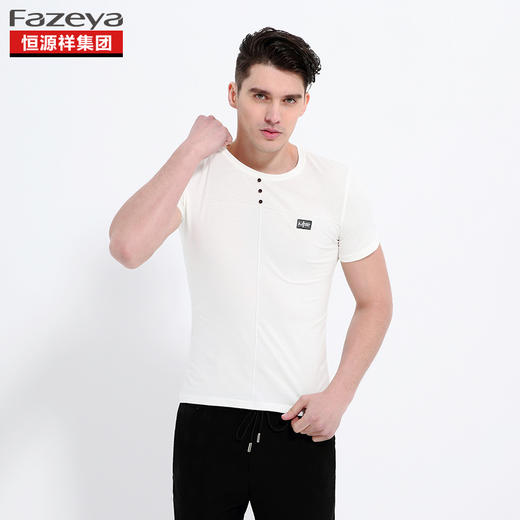 恒源祥集团彩羊 男士圆领T恤 17F8807 商品图6