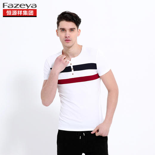 恒源祥集团彩羊 男士圆领T恤 17F610 商品图1