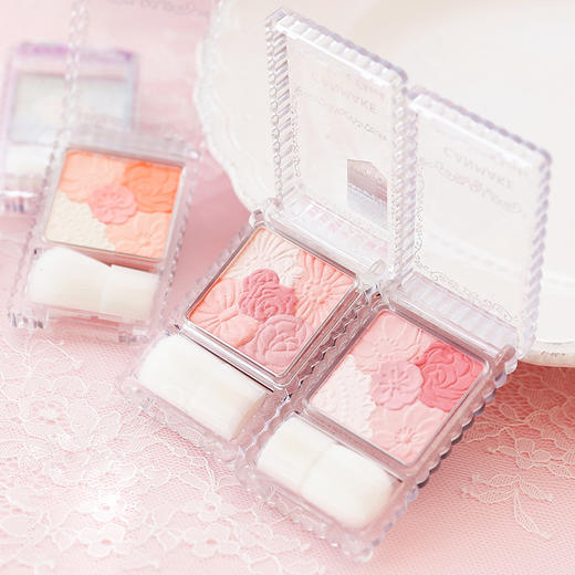 日本canmake井田花瓣雕刻五色腮红 6g