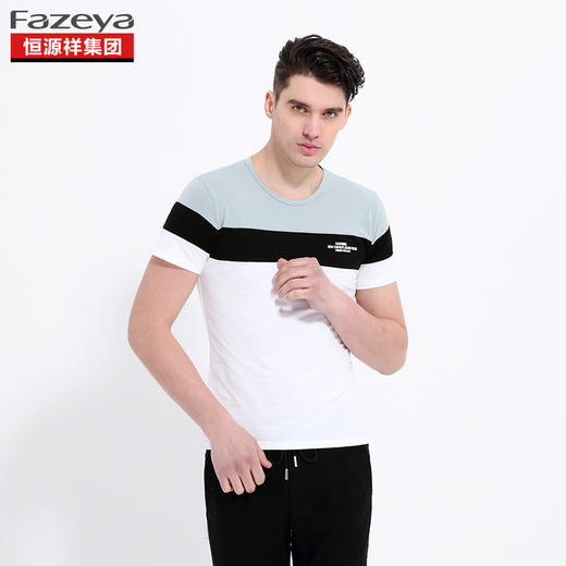 恒源祥集团彩羊 男士圆领T恤 17F901 商品图2