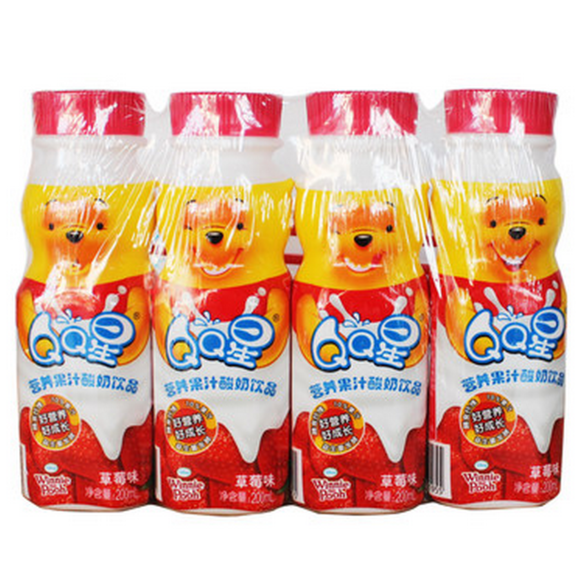 伊利QQ星营养果汁酸奶饮品(草莓味) 6907992