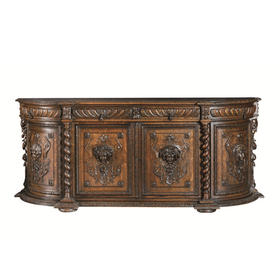 亨利二世风格雕刻狩猎图橡木柜