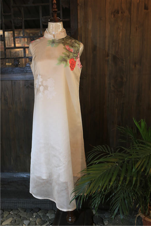 山谷居民品牌时尚中式连衣裙——清影 商品图2