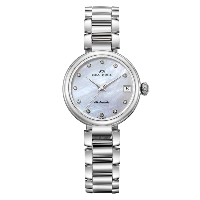 海鸥水钻贝母盘女表自动机械女表816.755l