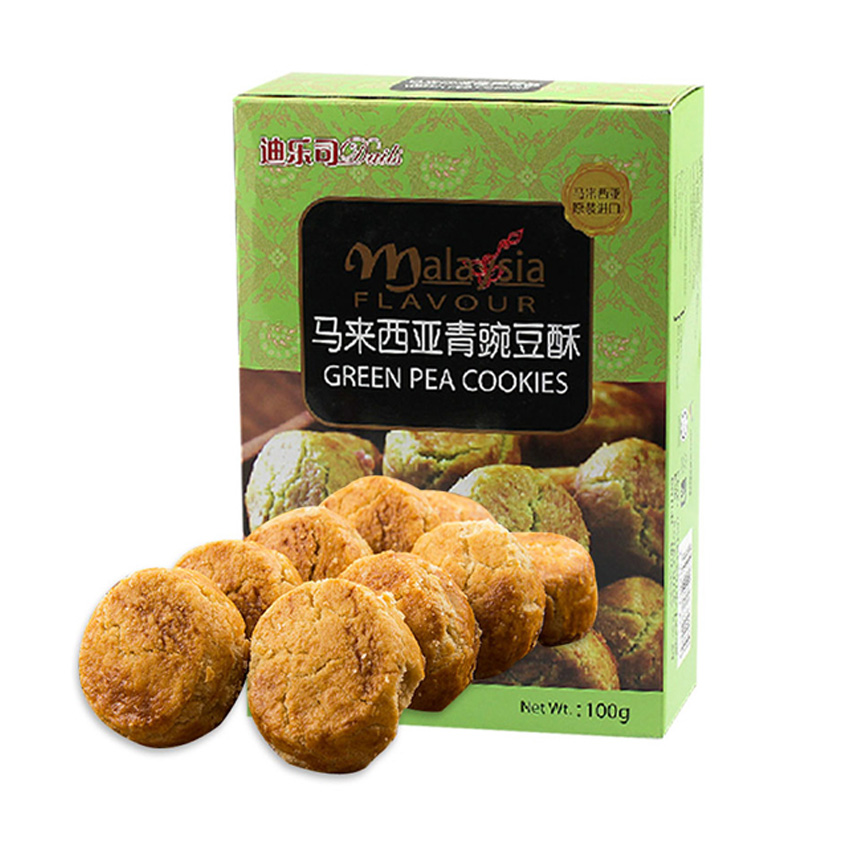 【超市进口】马来西亚 迪乐司青豌豆酥100g