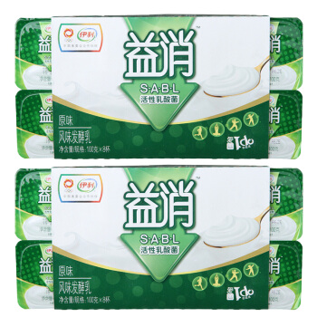 伊利风味发酵乳原味100g*8