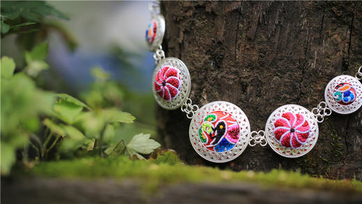 山谷居民品牌手绣苗银项链——蜜福 商品图1