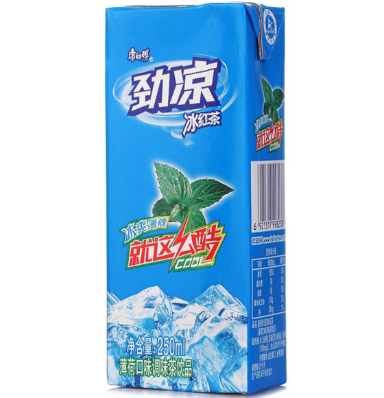康师傅劲凉冰红茶薄荷口味250毫升 C692129