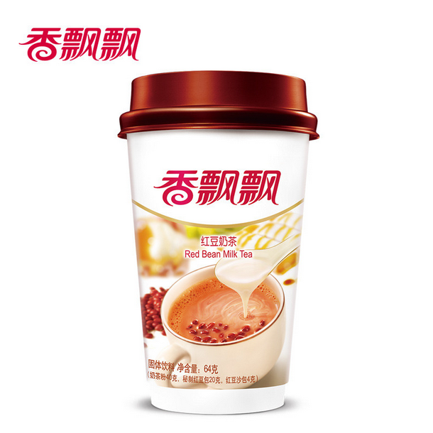 香飘飘红豆奶茶64克\/杯 6938888888615