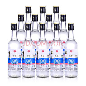 【推荐】（清仓）北京牛栏山二锅头 牛栏山净爽型 清香型白酒500ml*12瓶 43度  包装不好  非原箱