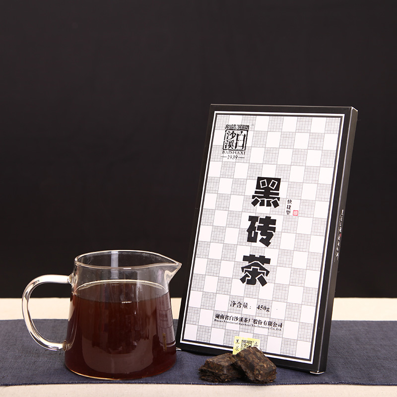 白沙溪丨黑砖茶 安化黑茶 快捷型 方便易泡 450g