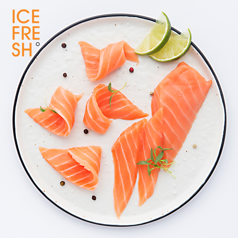 icefresh 三文鱼鱼腩200g*2 鳕鱼鱼柳250g 套装